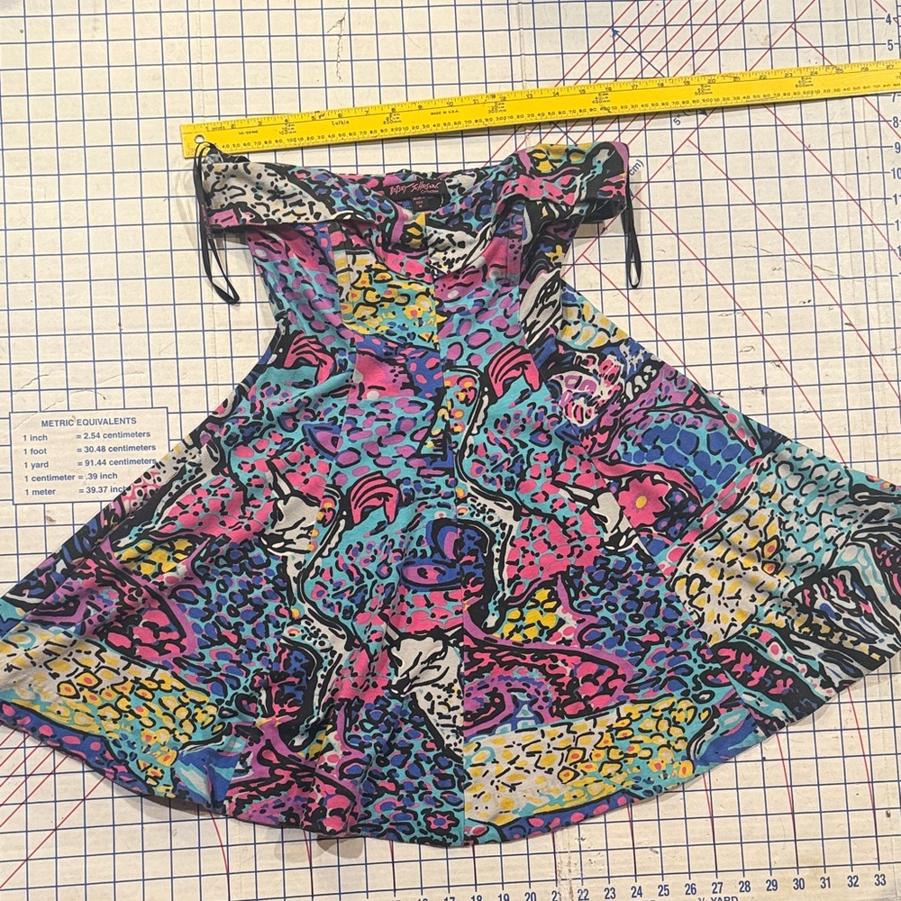 Betsey Johnson Strapless Multicolor Dress